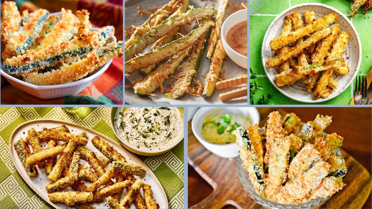 Crispy Baked Zucchini Fries with Parmesan