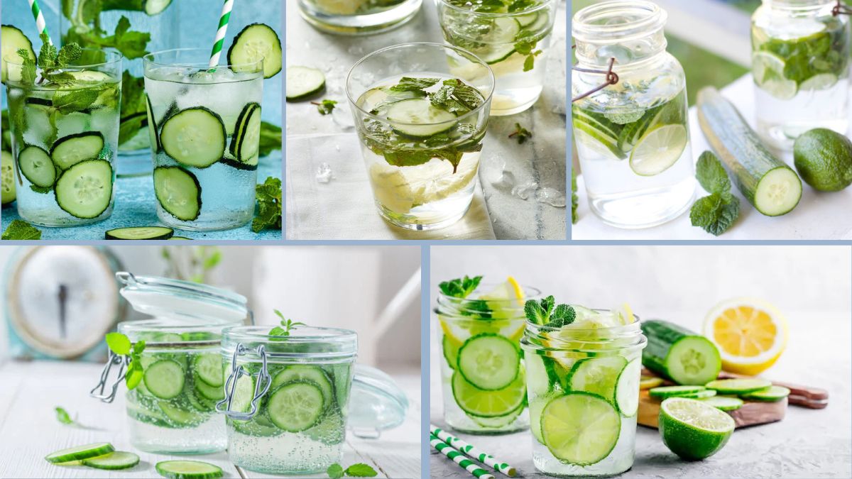 Refreshing Cucumber and Mint Infused Water