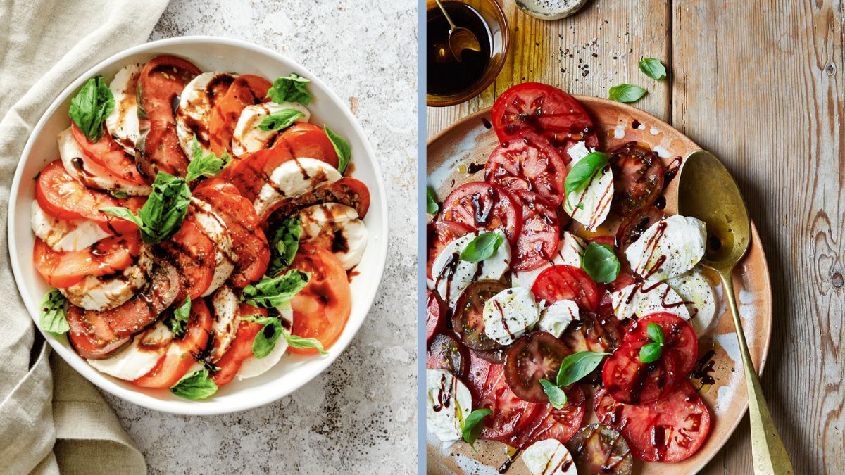 Easy Caprese Salad With Balsamic Drizzle