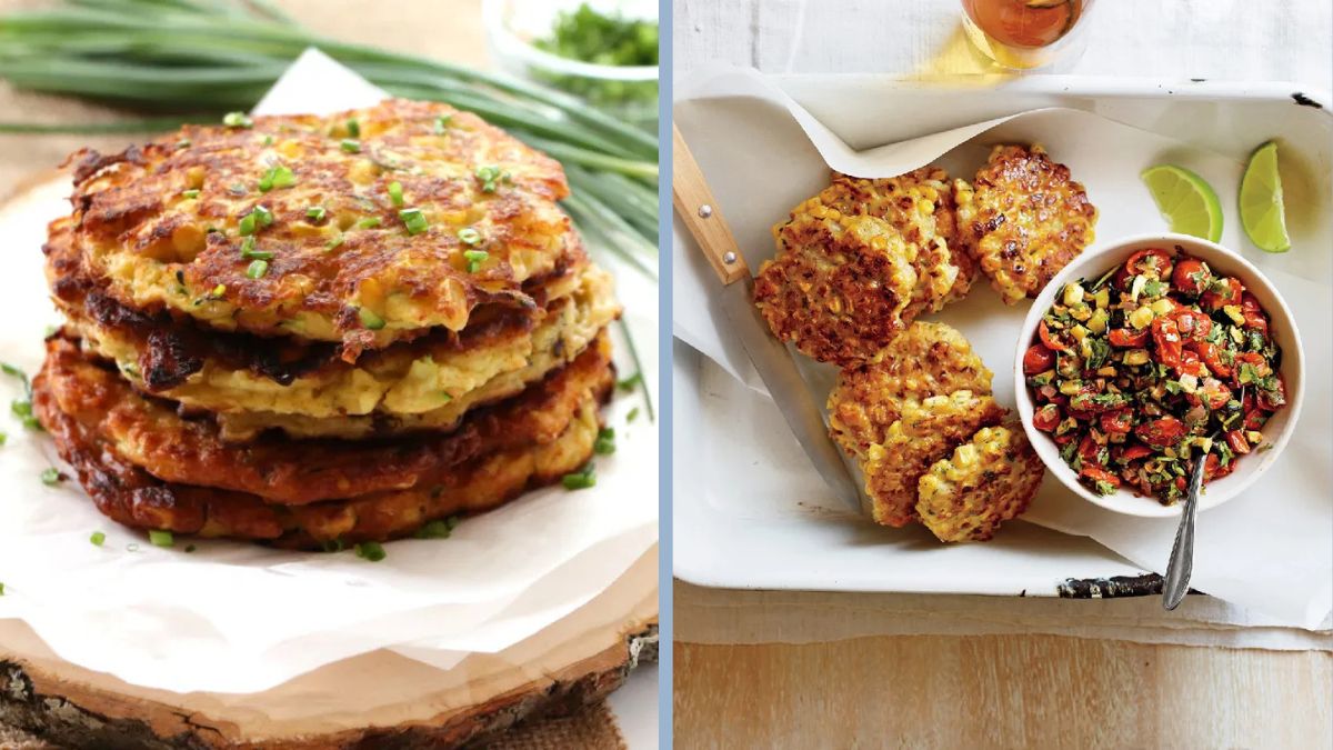 Sweet Corn and Zucchini Fritters